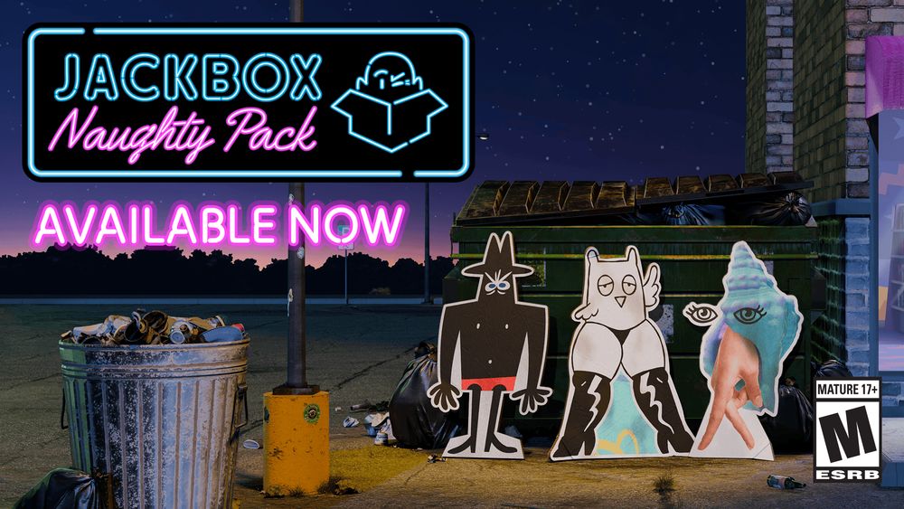 The Jackbox Naughty Pack já está disponível nas principais plataformas de jogo!