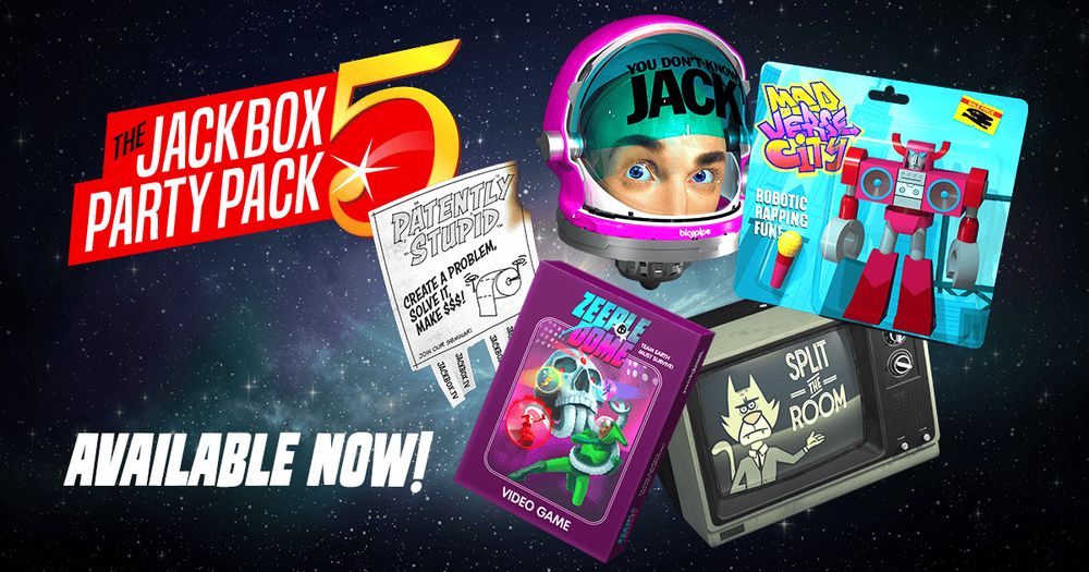 The Jackbox Party Pack 5 Launches On PlayStation®4, Xbox One, Nintendo Switch™, Windows PC/Mac/Linux And More