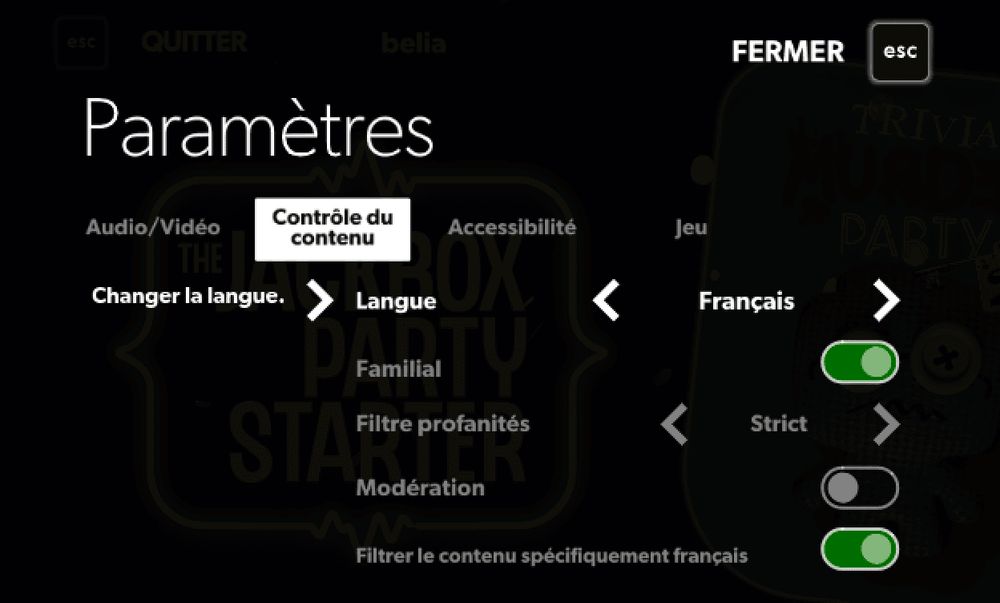 La possibilité d'exclure des joueurs et d'autres nouvelles fonctionnalités arrivent dans le Party Pack 9