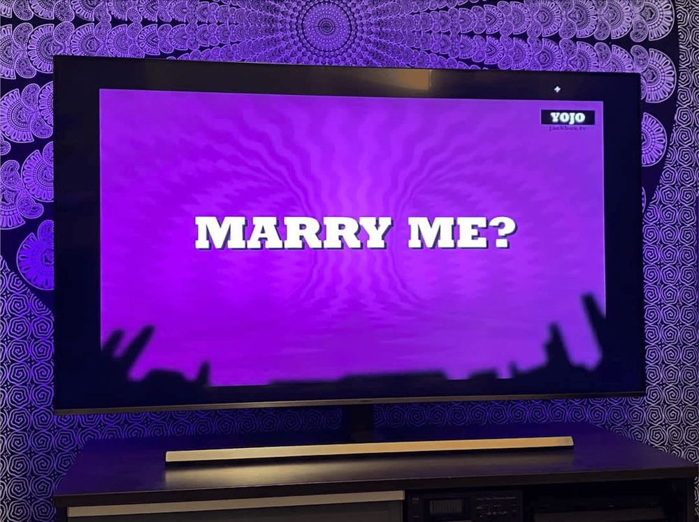 *Schmitty Voice* The most romantic way to propose is by writing “Marry Me” on _______?