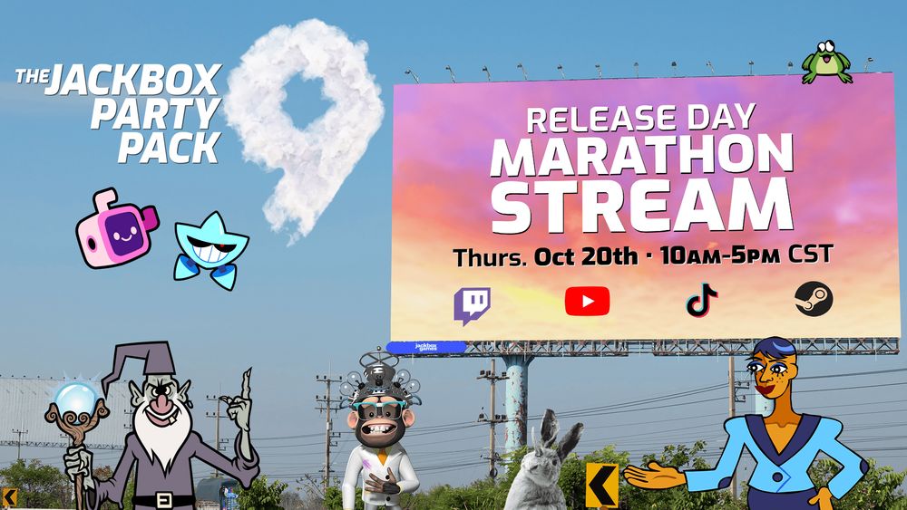 Join the Party Pack 9 Launch Day Marathon Livestream